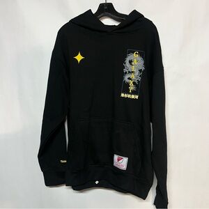 Mitchell & Ness Black Pullover Hoodie with Red and White MLS Patch